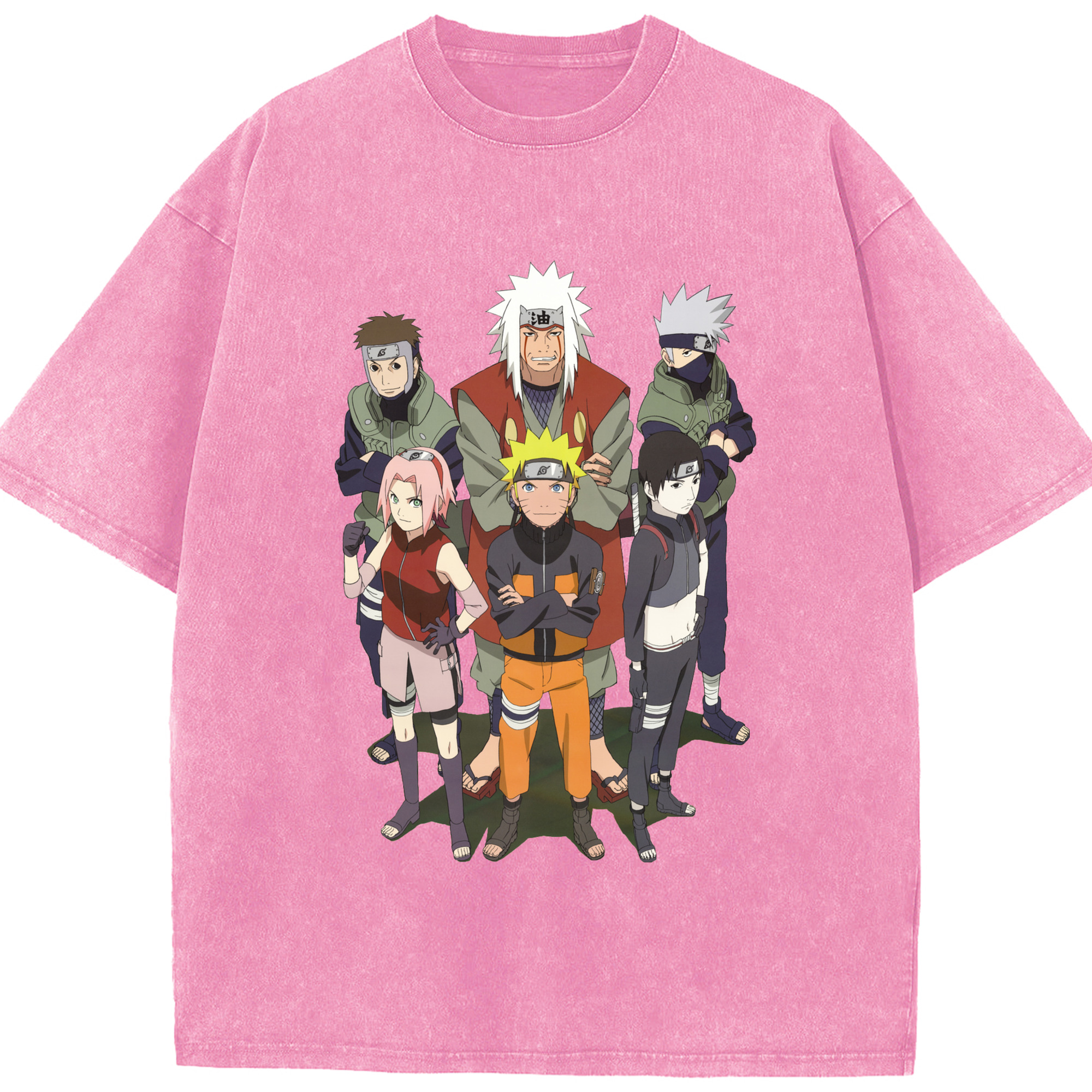 （画像用） NARUTO -ナルト- うずまき ナルト Uzumaki Naruto 綿100% ヴィンテージ風 半袖Tシャツ（フロントプリント）